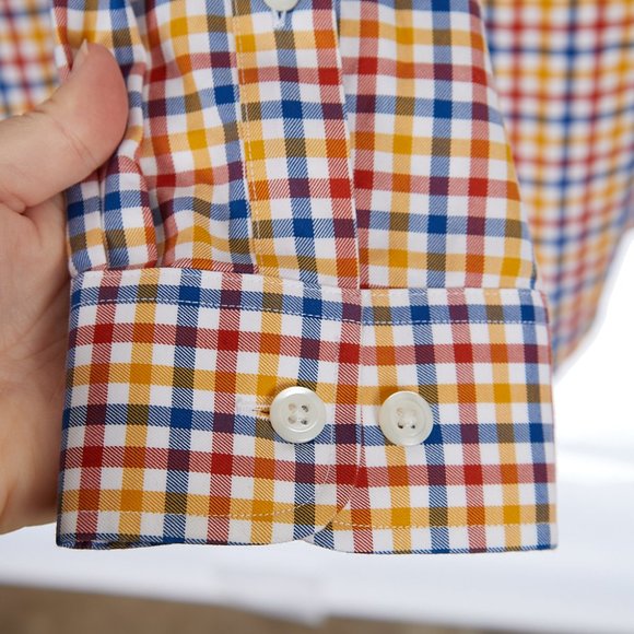 Duluth Trading Co Trim Fit Cotton Button Down Men's Large Tall - Picture 5 of 6